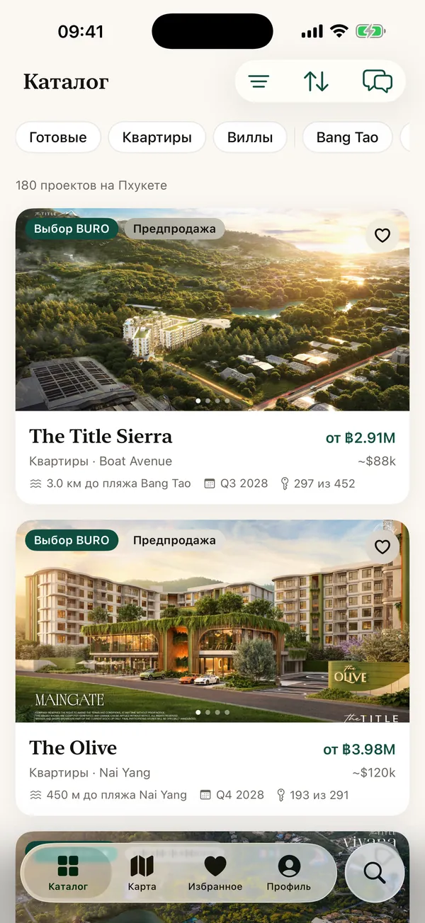 Каталог проектов с ценами